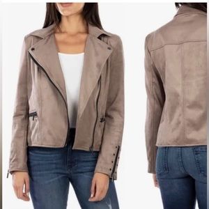 Kut from the Kloth Mushroom Faux Suede Jacket